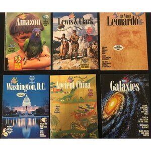 Kids Discover Magazine Lot of 6 Amazon Lewis and Clark Da Vinci Galaxies